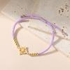 Witch Knot Bracelet Women Men Stainless Steel Beads Charm Black Red Blue Purple Rope Bracelets Amulet Witchcraft Jewelry