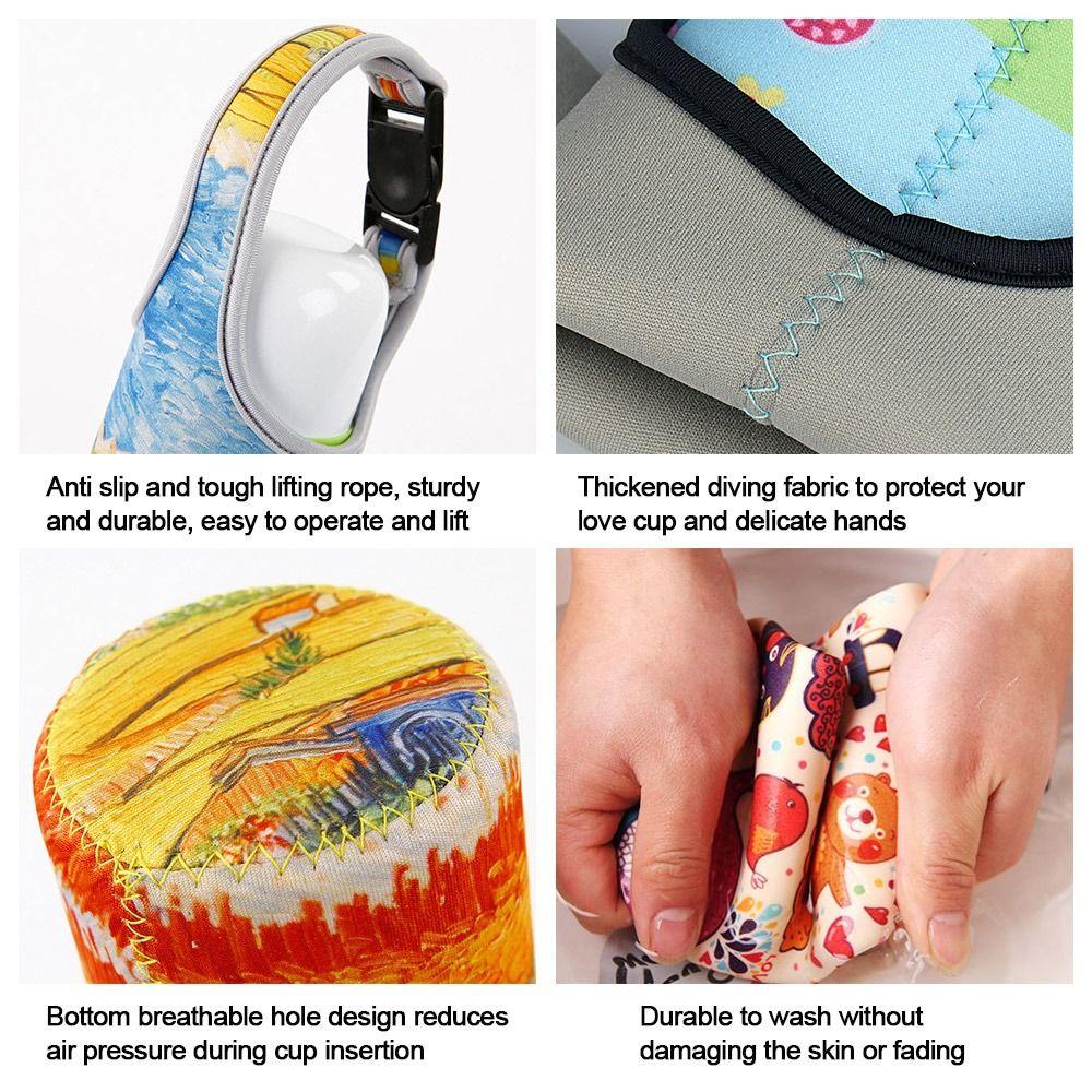 Portable Vacuum Cup Sleeve Multiple Colors Water Bottle Case Insulat Bag Bottle Pouch Camping