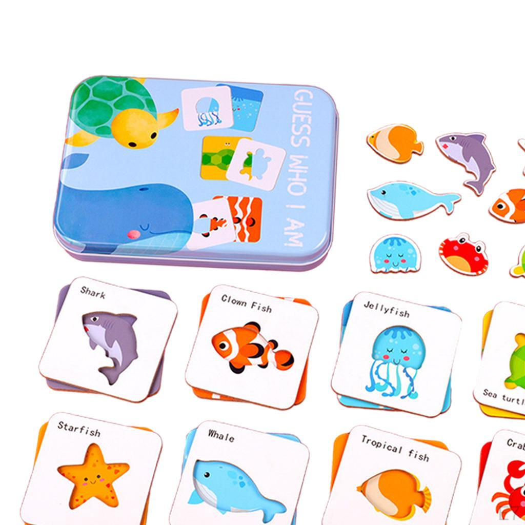 Flash Cards Kindergarten Montessori Educational Toys for Toddlers Kids Children 3-5 Years