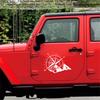 Black Car Hood Bonnet Door Panel Sticker Compass Graphics Vinyl Decal 48 X 34Cm