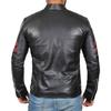 SKINOUTFIT Men's Genuine Lambskin Black Leather Jacket Stylish Motorcycle Bomber Biker Outerwear MJ 209