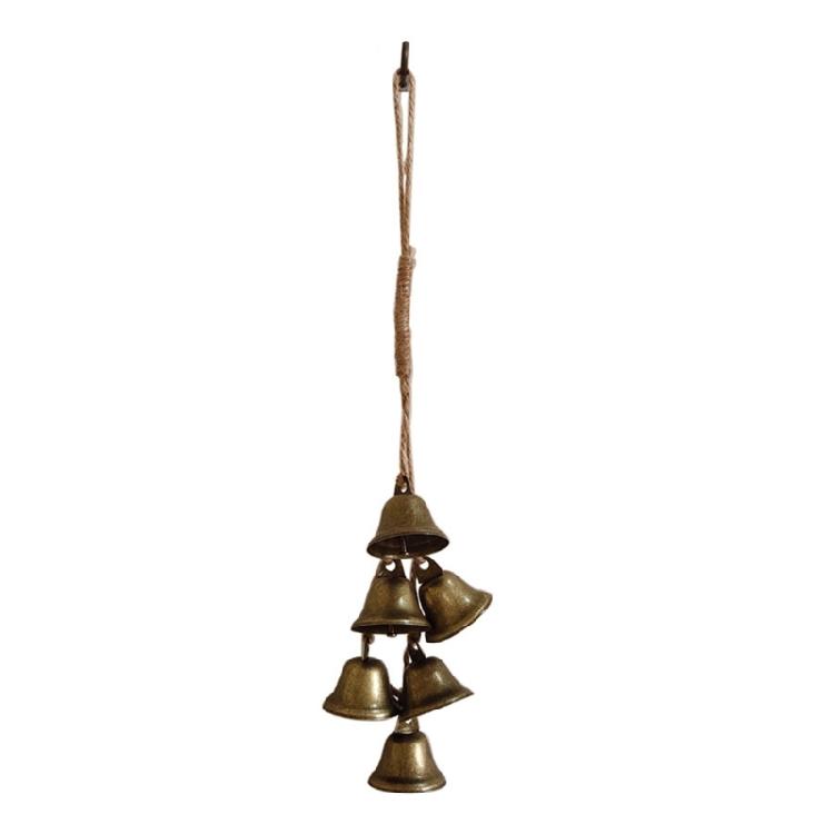 Hangings Bells Iron/Bronze with Bells Old Appearance Christmas Bells Metal Cowbell
