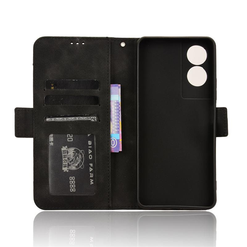 TCL 50SE Phone Leather Flip Case with Multi-Card Slots for TCL 505 4G/XE.