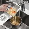 Hanging Sink Strainer Basket Stainless Steel Colander Kitchen Food Waste Strainer Corner Sink Strainer for Efficient Draining Food Residue Filtration