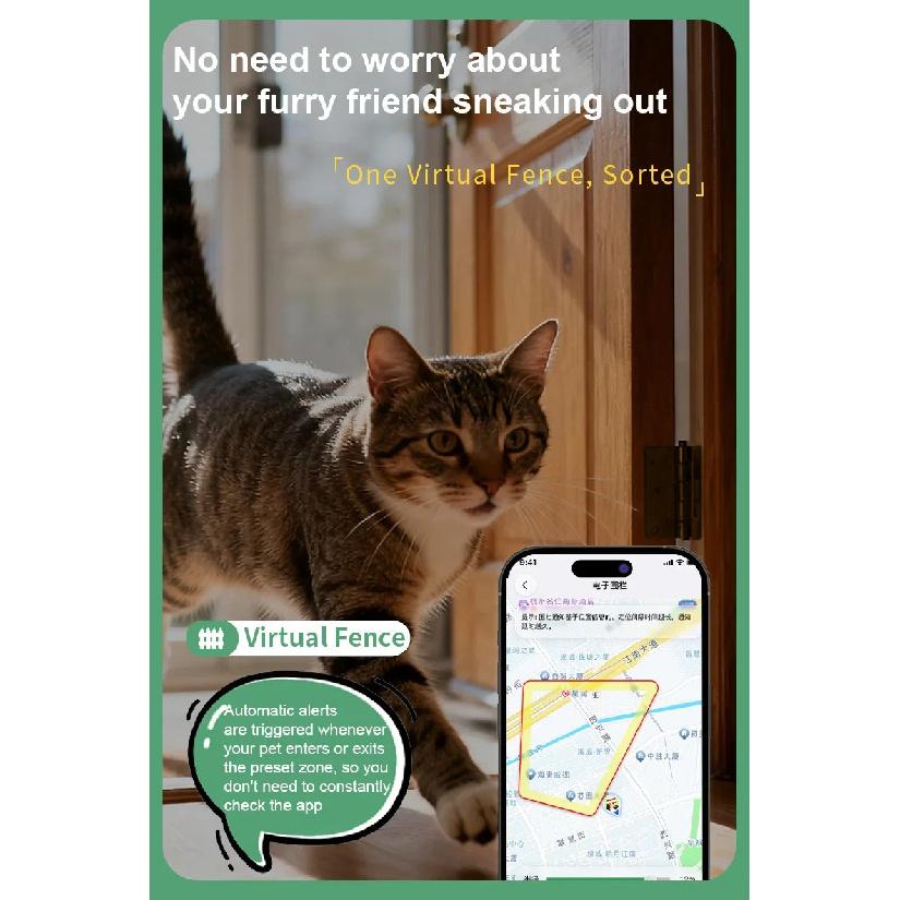 4G Pro GPS Pet Tracker - Real-Time Locator Collar with GPS/Beidou/WiFi, Waterproof, Voice Call & Geo-Fence (CE/FCC)