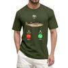 Men's Fashion Printed Round Neck Straight Shoulder Short Sleeve T-Shirt Top