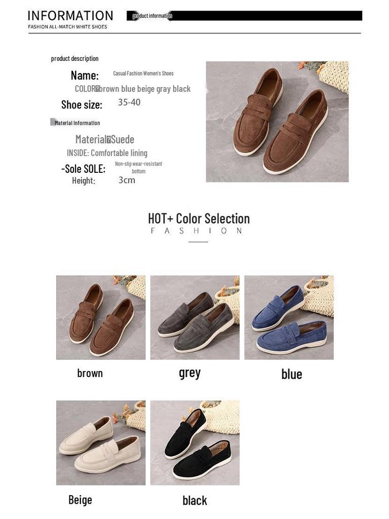 2024 Podzim Dámské Retro Britské Nazouvací Lodičky - Velká Velikost Ležérní Baleríny