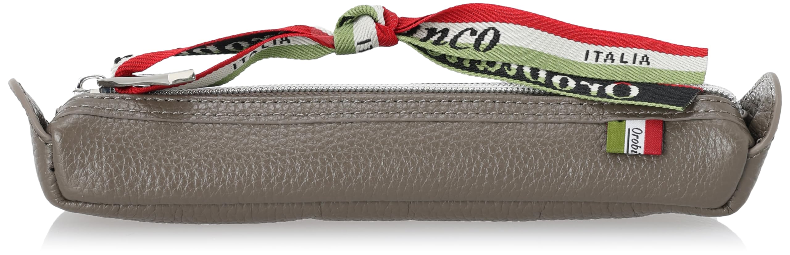 

Orobianco MUCCA Pen Case Holds Made with Genuine Perfect Gift for New Students and New Gray (Authentic) - 10-12 Pens, Shrink-Resistant Leather, серый