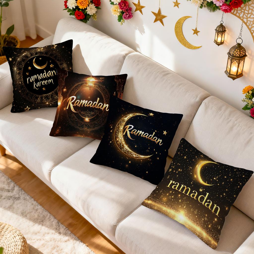 Ramadan Cushion Pillowcase Printed Polyester 40/45/50Cm Throw Pillowcover Decorative Sofa Cushion Pillowslip Home Decor