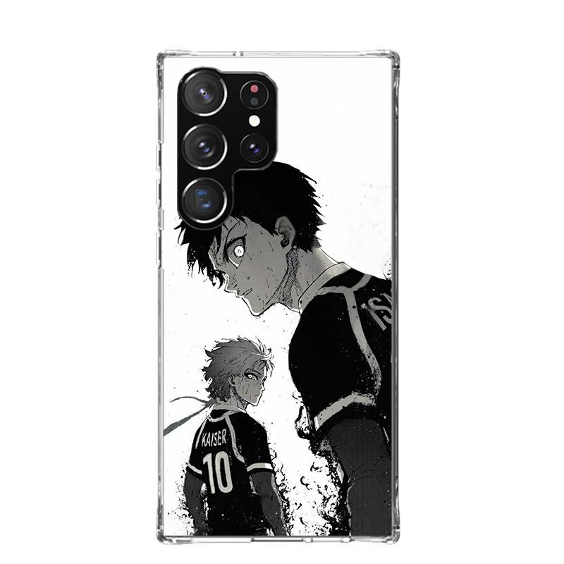Blue Lock Isagi Yoichi Phone Case For Samsung Galaxy S22 S23 S24 S25 Ultra S21 FE S20 Plus S10 + S25 Edge Art Customized Coque