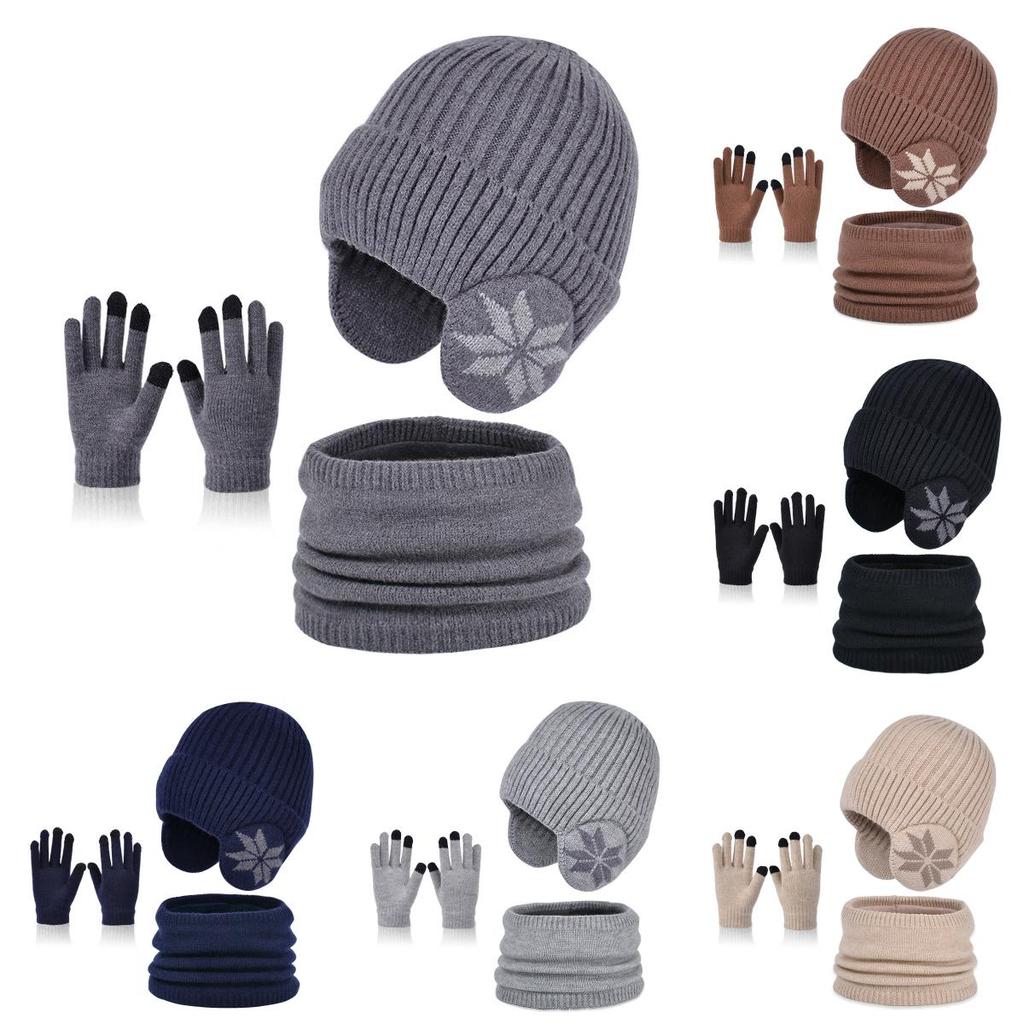 Childrens Knitted Hat Winter Warm Ear Protector For Boys