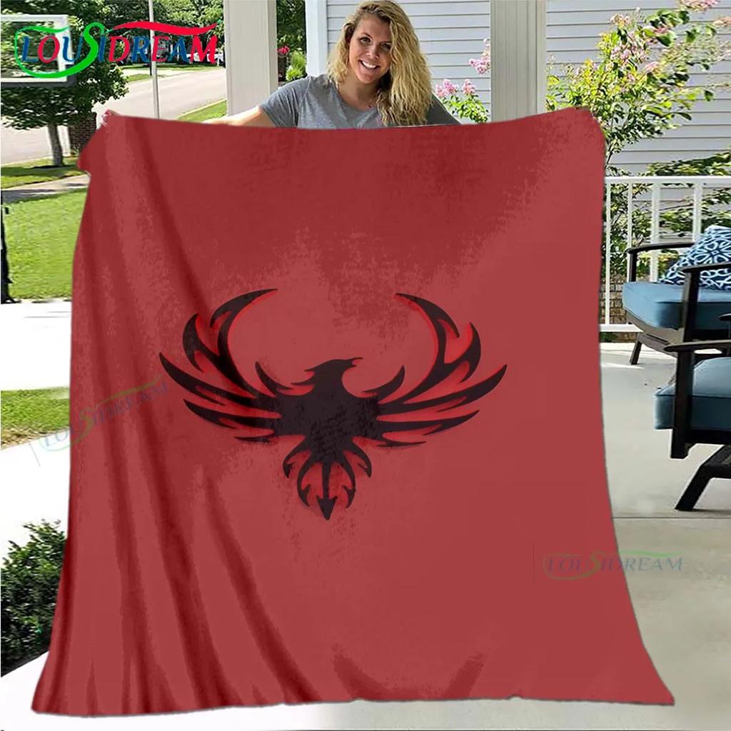 3D Popular Mythical Beast Phoenix Blanket,Flannel Throw Blanket for Home Bedroom Bed Sofa Picnic Office Hiking Leisure Nap Gift