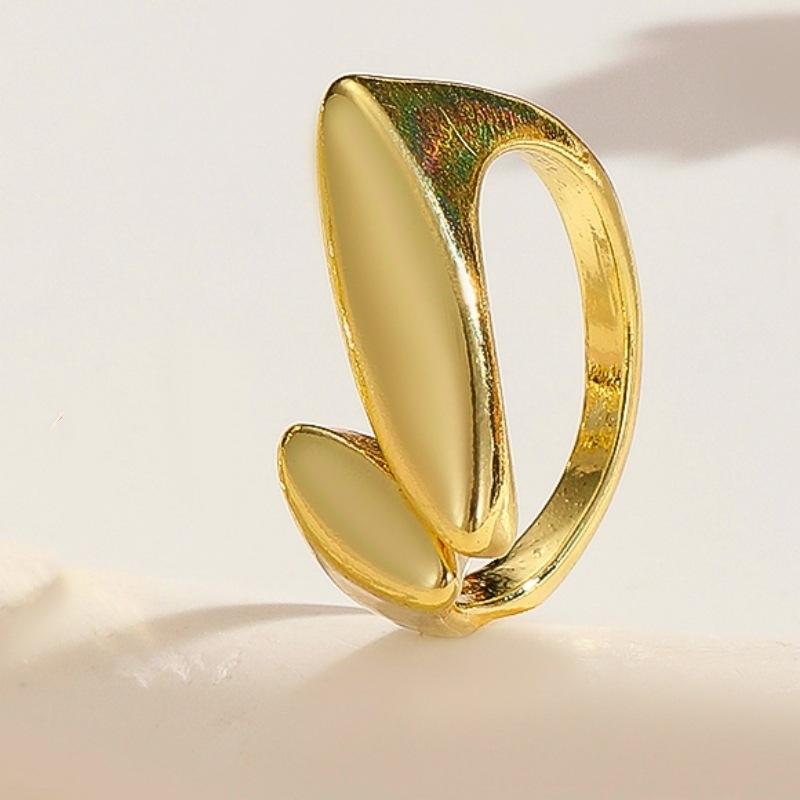 High-end Exaggerated Geometric Irregular Metal Ring for Women - Open Ring