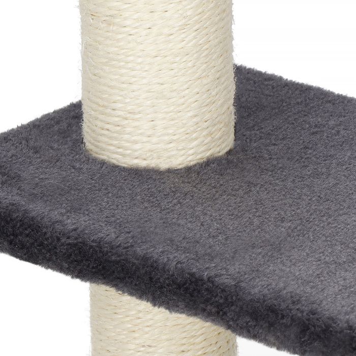 Arbre à chat - Springos® - 67 cm - Poteaux en sisal - Plateformes - Balle suspendue