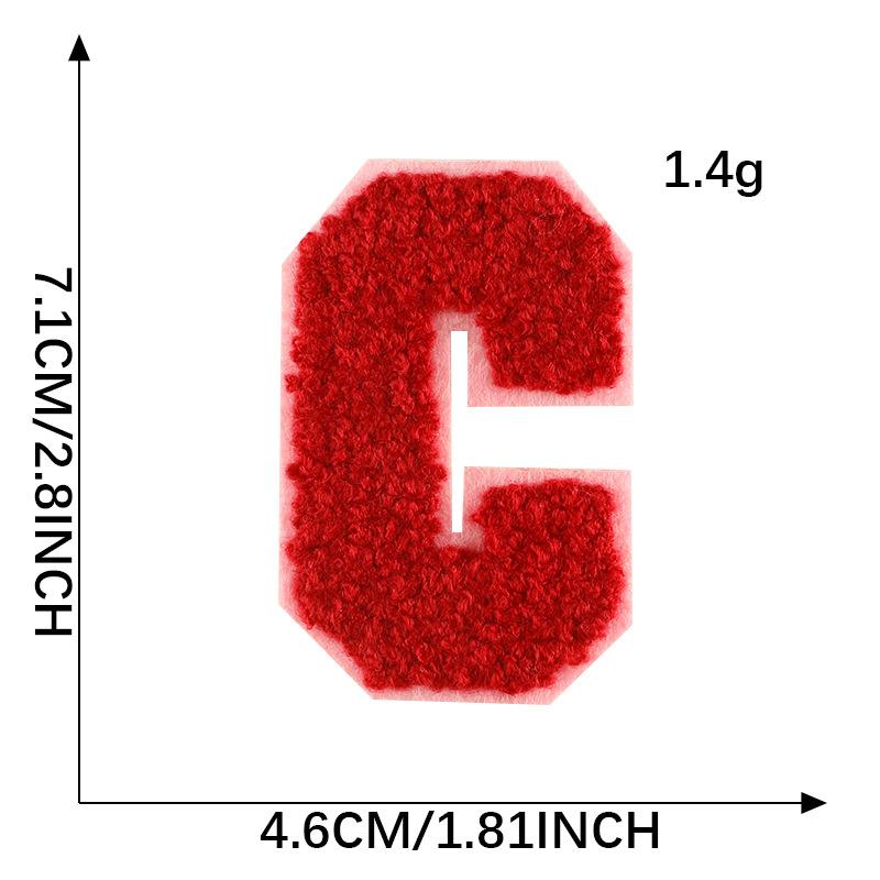 Diy Patch Sticker Letter Towel Embroidery Cloth Sticker Multi-Color Cloth Label Clothing Accessories Badge Embroidery Sticker