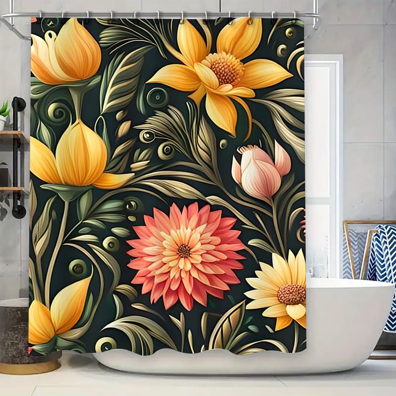 

Decorate Your Bathroom With Style: Cute Mom Dad To Our Daughter Shower Curtain Love Letter Print For Home Decoration In Bathroom W60H190(CM)-1 Pcs