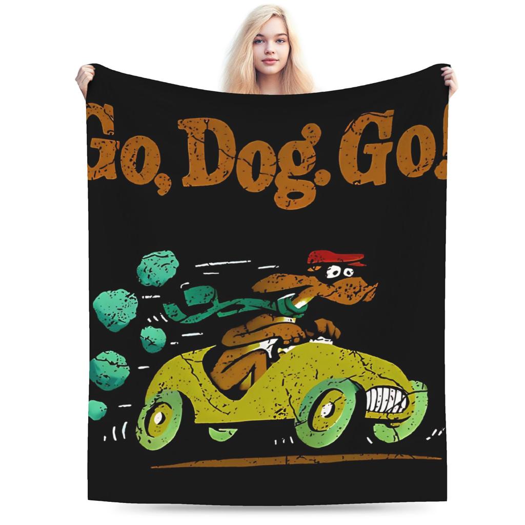 Retro Vintage Art Cute Dogs Blanket Quality Soft Warm  Throw Blanket Autumn Kids Couch Chair Sofa Bed Fashion Bedspread