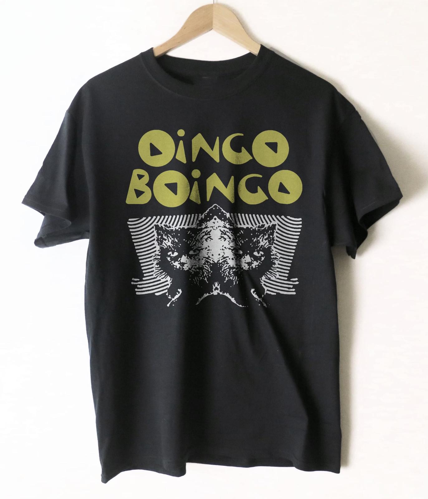 Rare Oingo Boingo Funny Cat Band Gift For Fan Black T-shirt XL