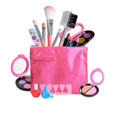 12 Pc Kids Makeup Set Washable Makeup For Girls Makeup Toys Girls Princess Dress Up Cosmetics With Stylish Bag