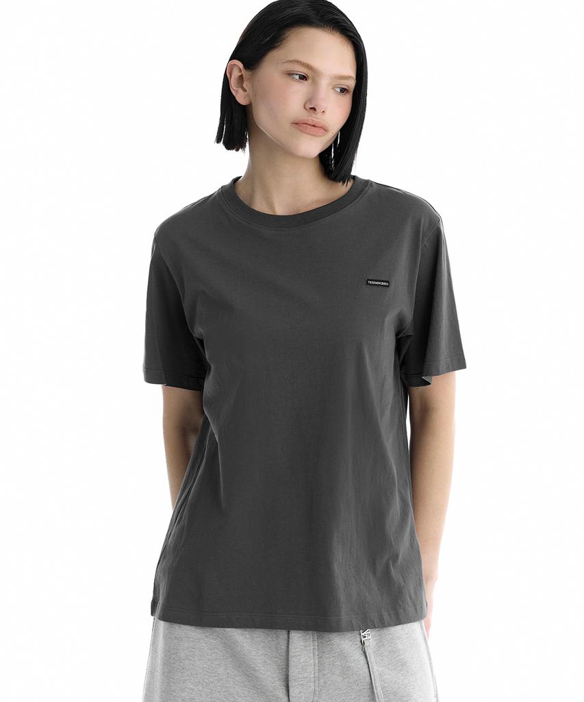 Teulimingbeodeu Essential Regular-Fit T-Shirt [Charcoal]