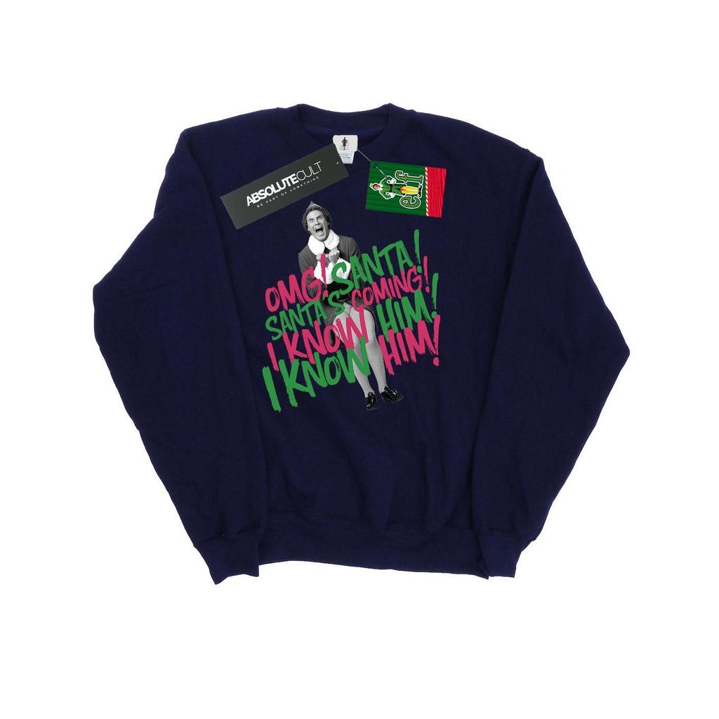 Elf Womens/Ladies Santa´s Coming Sweatshirt
