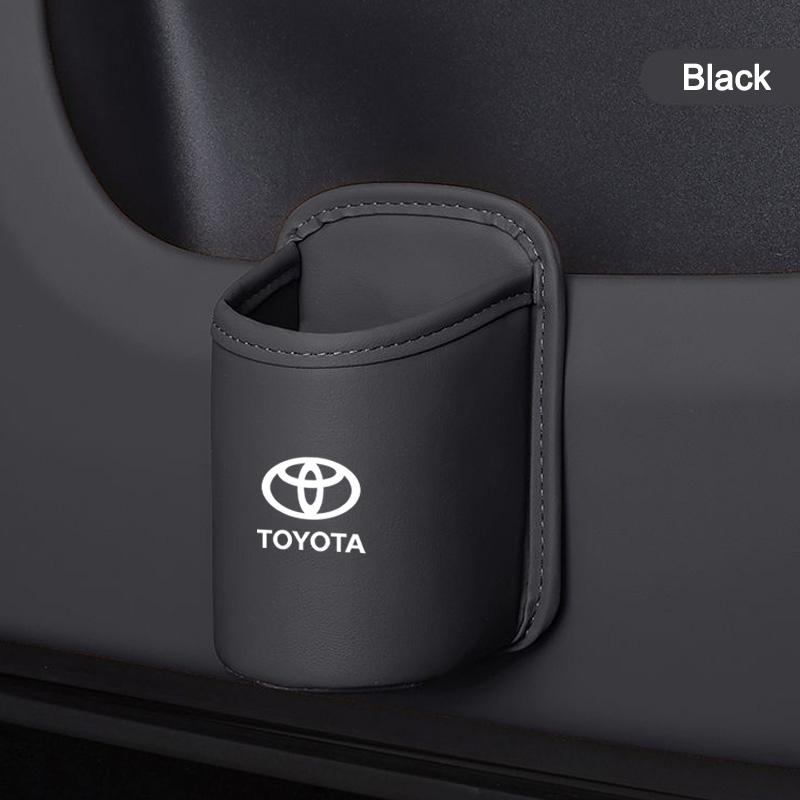 

Suitable for Toyota car door cup holder, rear seat cup holder, leather storage, Corolla, Yaris, Prius, Camry, Auris Avensis car чёрный