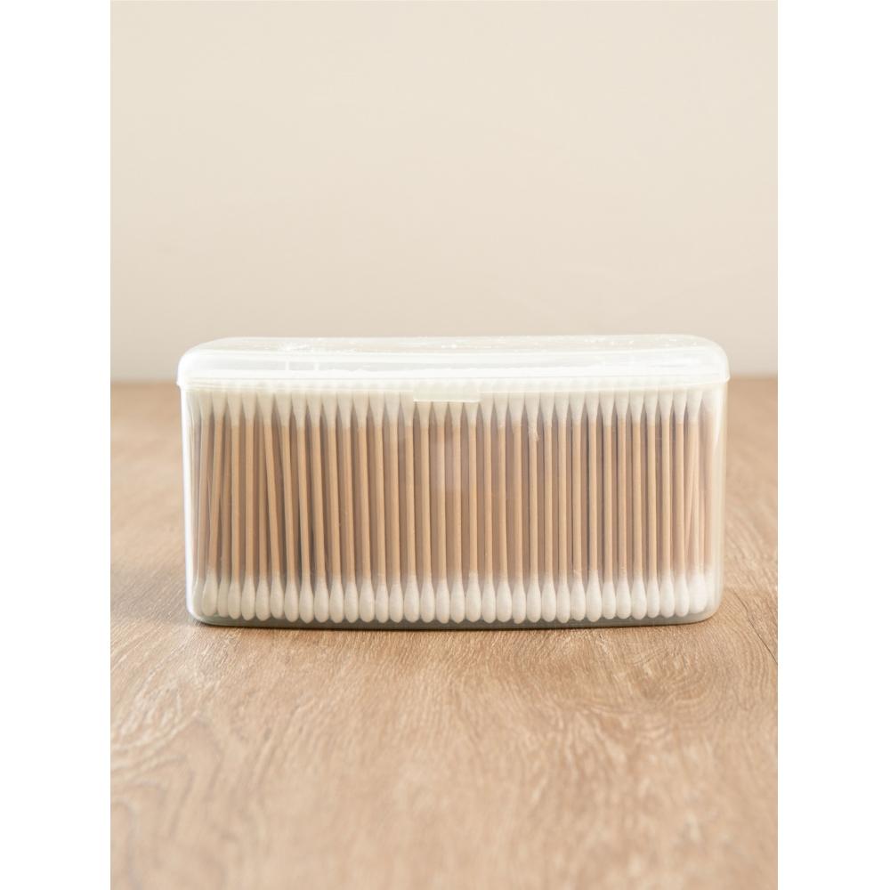 Daiso Square Case Wooden Swab 800p