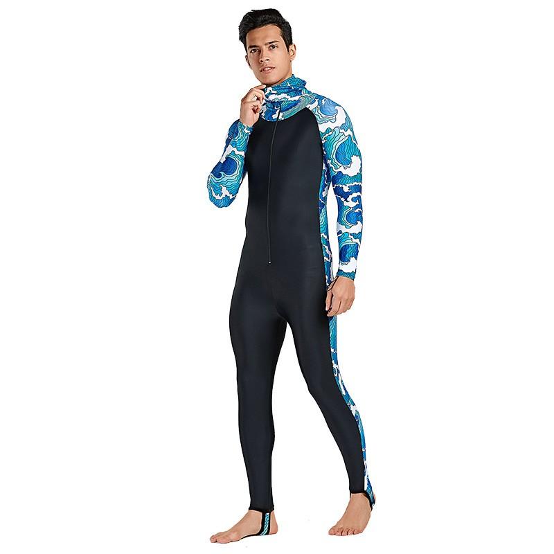 Womens Full Coverage UV Protection Rash Guard Set Long Sleeve Pants Hooded With Chest Pad Snorkeling Swimming Diving