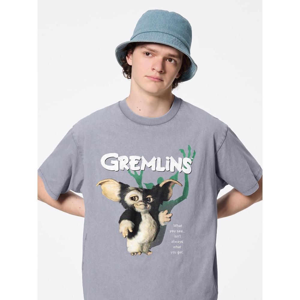 

Футболка Gu By Uniqlo Washed Graphic T с 5-минутным рукавом Movie 03 GRAY/XS