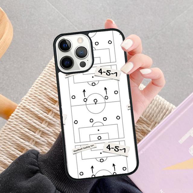 Football Soccer Tactics Time Phone Case For iPhone 17 Air 13 12 14 15 16 Cover For Apple Pro Max Plus