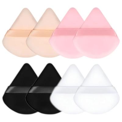 Dreieckige Samt-Puderquaste, Make-up-Schwämme für Gesicht, Augen, Konturierung, Schatten, Versiegelung, kosmetische Grundierung, Make-up-Tool