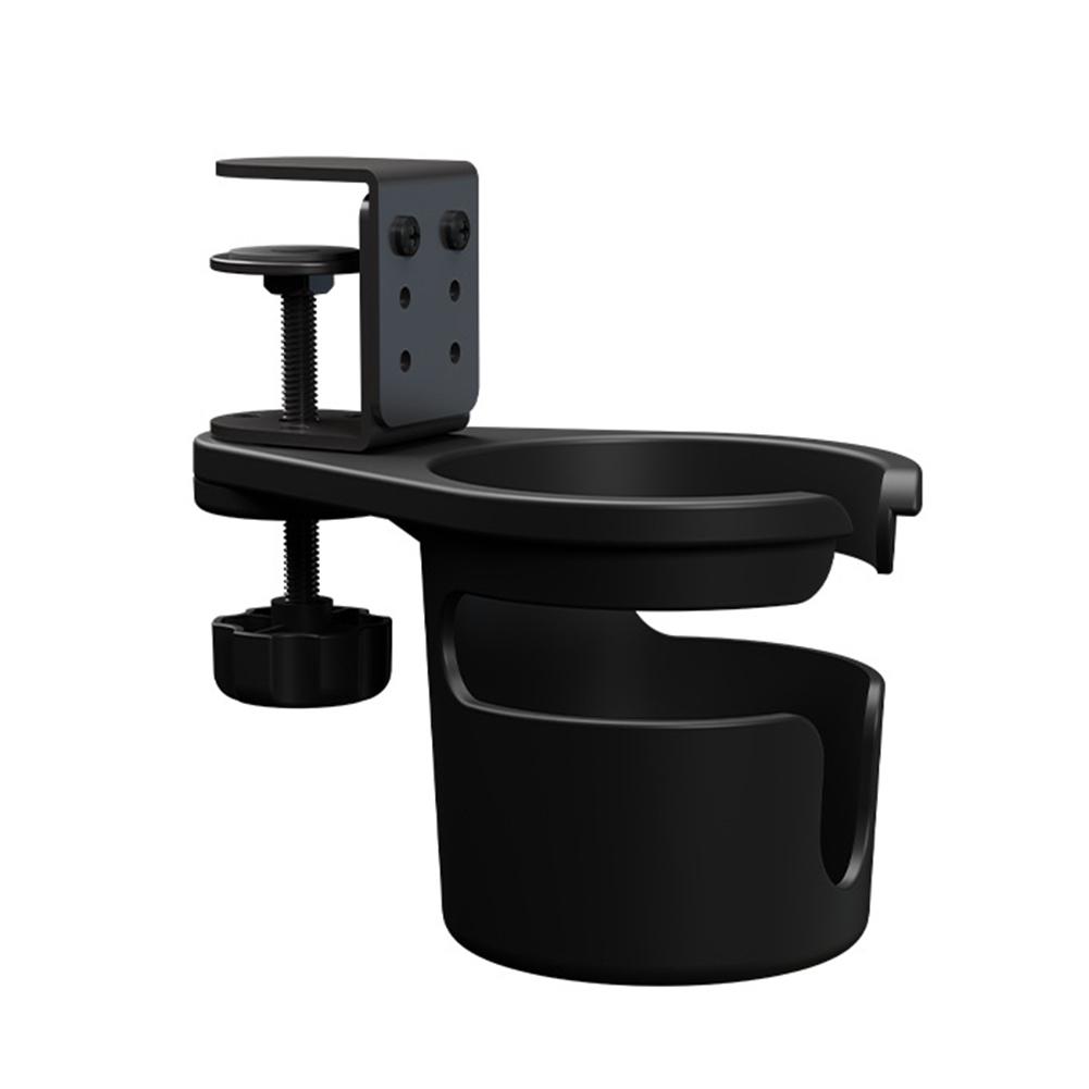 

Punch-free Rotating Desk Cup Holder Universal Adjustable Upgraded Arm Clamp Stand for Coffee Mugs Water Bottles Insulated Bottle