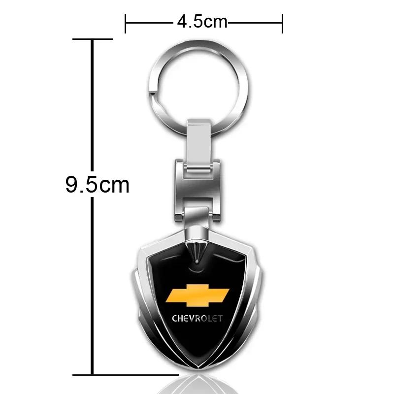 Emblema de Coche Llavero de Metal de Moda Llaveros Metálicos 3D de Coche Para Chevrolet Cruze Colorado Spark Captiva Malibu Trax Aveo Estilo de Coche