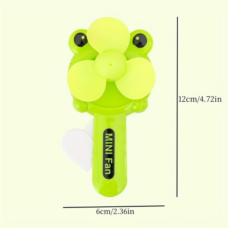 8pcs Mini Cartoon Frog Shaped Portable Handheld Fan Gift Set,Adult Party Birthday Gifts,Pinata Filler,Suitable for Summer Parties,Group Dining Scenes