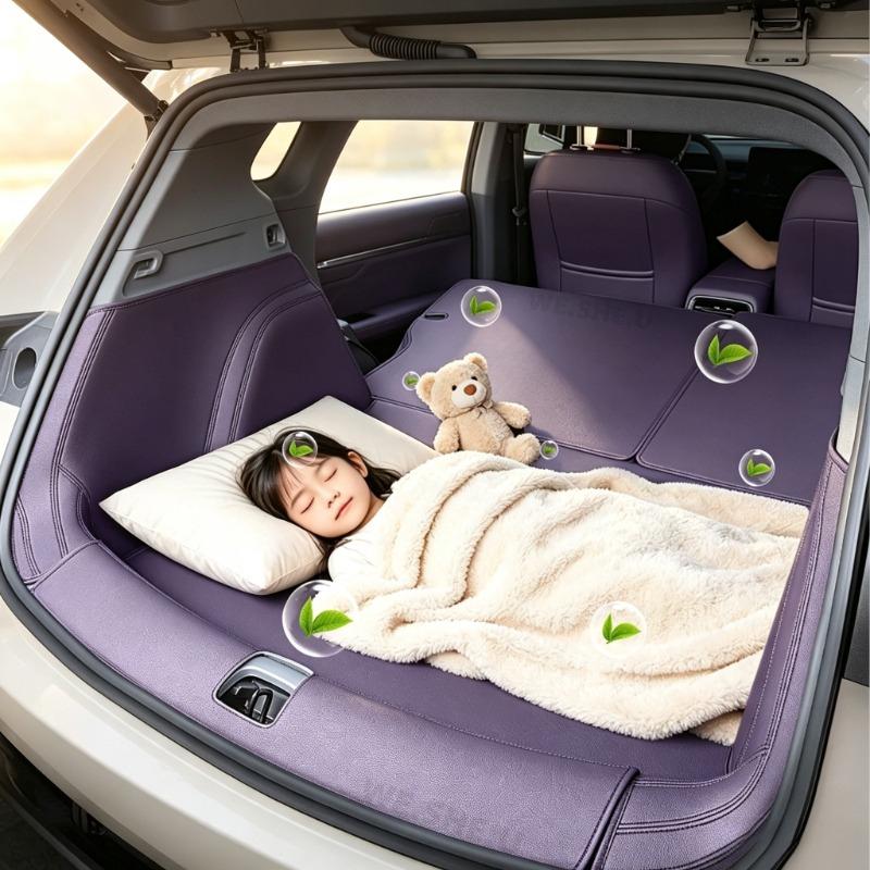 For Leapmotor B05 Lafa 5 2026 2027 Car Trunk Mat Leather Cargo Liner Backrest Pad Non-Slip Dustproof Stain Resistant Cover