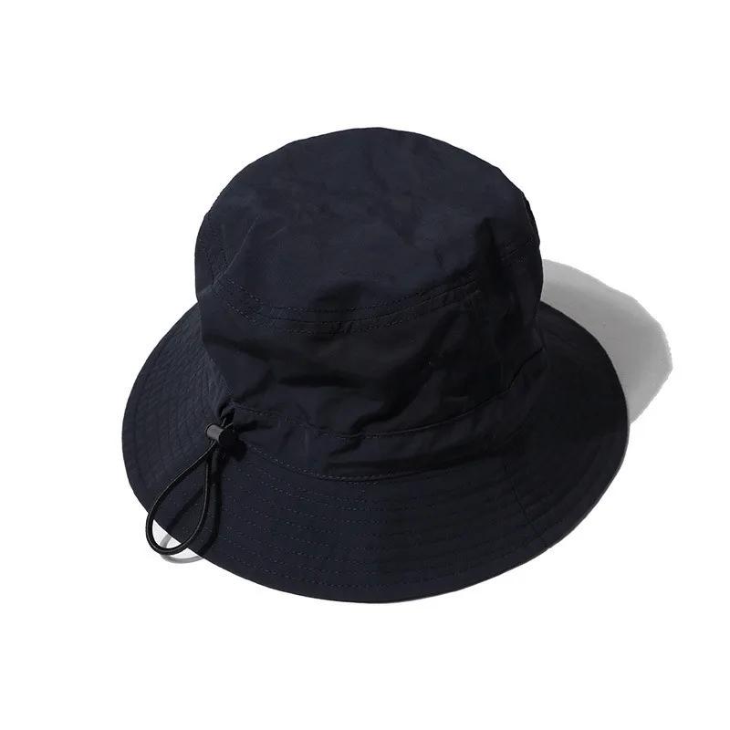 Unisex Bucket Hat Fisherman Cap, Summer Anti Uv Sunscreen Quick Dry Breathable Drawstring Rope For Outdoor Bonnet Sun Visors