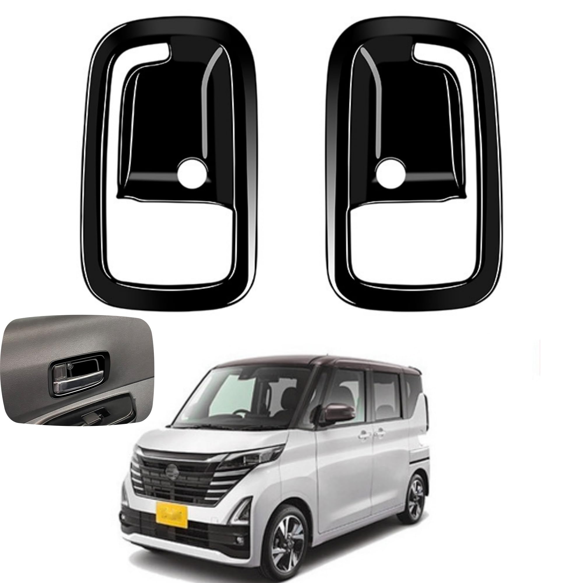 

Glealcco Interior Door Handle Covers for the New Roox 40 Series (Black) чёрный