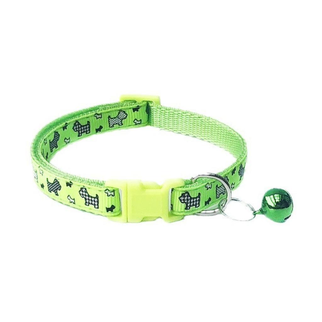 Patchwork Bell Dog Pattern Collar Collar