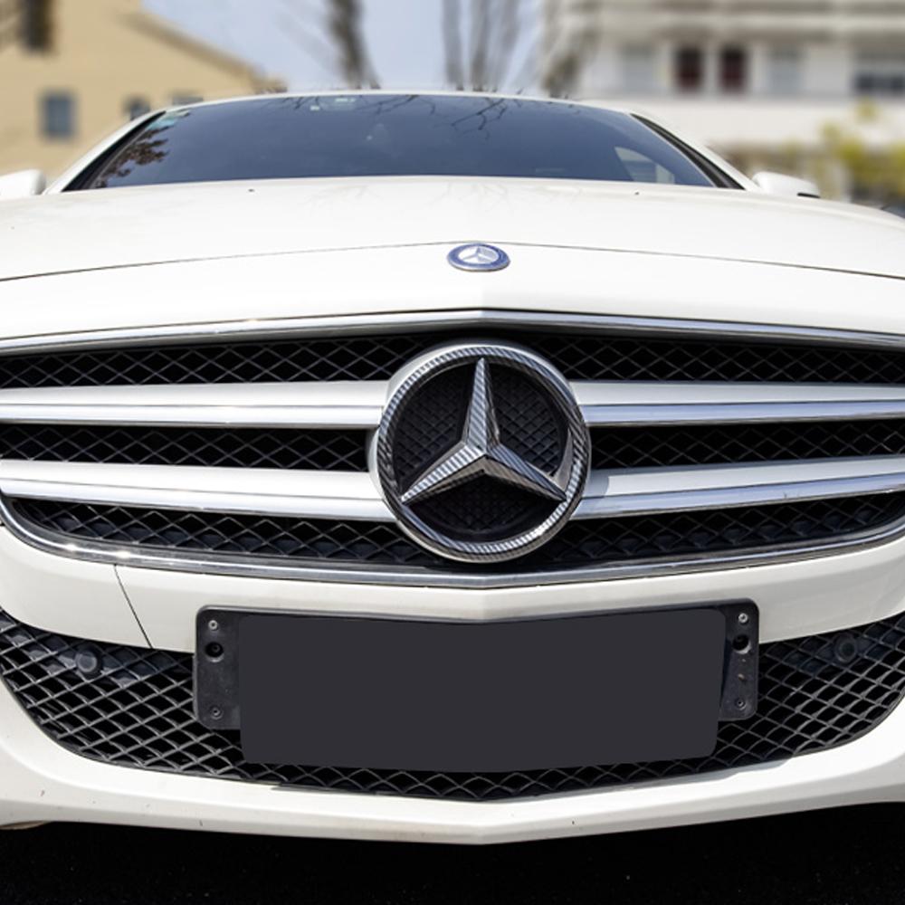 Car Front Grill Emblem Cover Sticker Accessories For Mercedes Benz AMG W210 W108 W204 W205 W203 W211 W212 W124 W126 CLA CLK CLS CH1