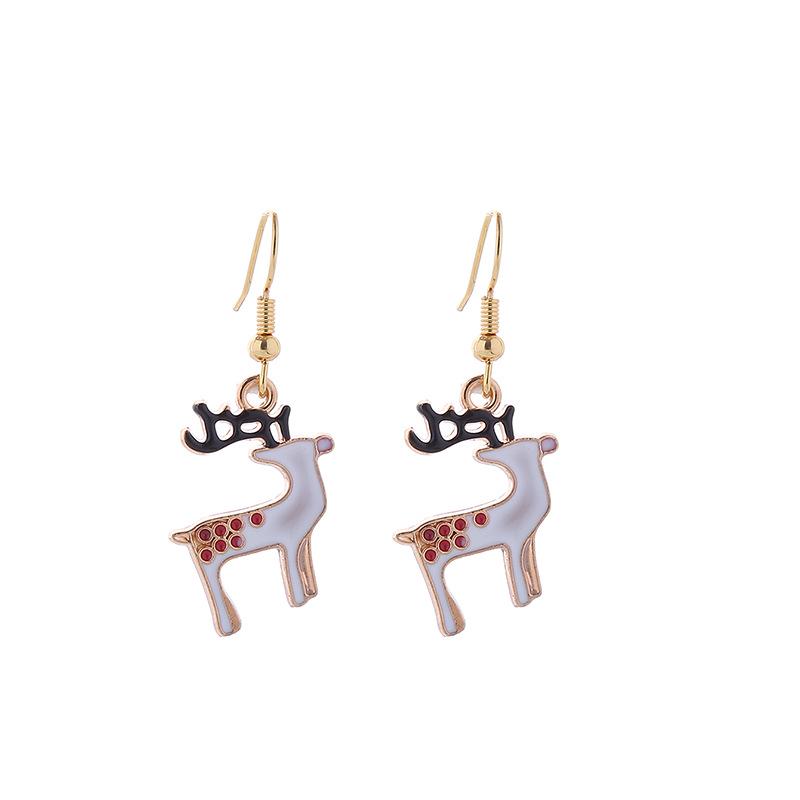Christmas Earrings: Small Santa, Reindeer, Snowman Studs