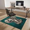 1pc Anime Elephant with Headphones Chair Mat - Cute Office Decor Carpet for Desk, Anti-Slip Floor Covering, Suitable for Home and Workplace Use.C071
