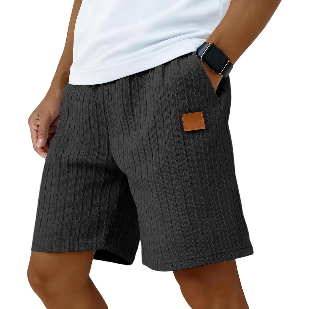 Men's Casual Shorts Elastic Waist Drawstring Beach Running Workout Short Lightweight Loose Summer Shorts