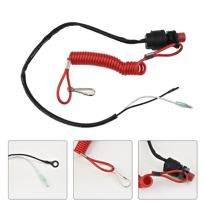 

Wire Engine Outboard Kill Switch Component Protection Plastic Safety Lanyard Boat Replacement Parts Accessories