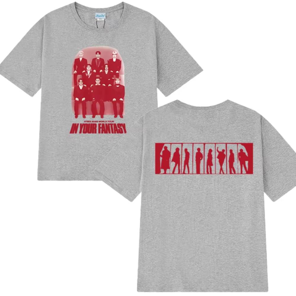 

ATEEZ in Your Fantasy 2025 Tour Merch T Shirt Kpop Unisex Fashion Y2k Short Sleeve Tshirts Men Women Oversized Male Cotton Tops 3XL