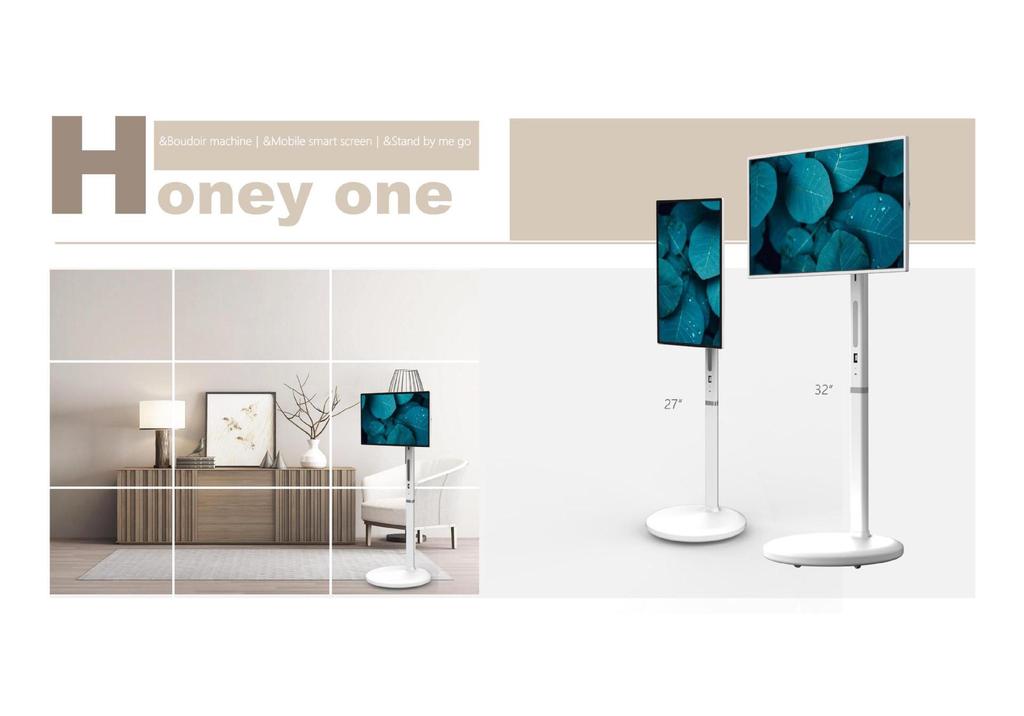 Best Friend Machine 32" Adjustable & Rotatable Smart Mobile Display