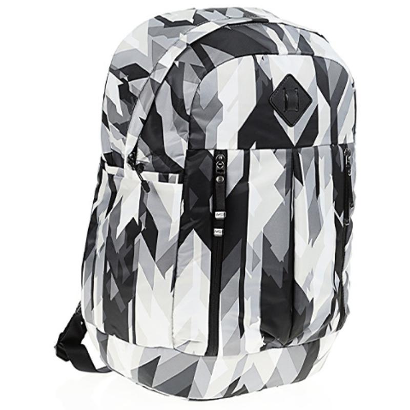 Nike Polyester Nylon Backpack Regular Unisex Black/White Casual