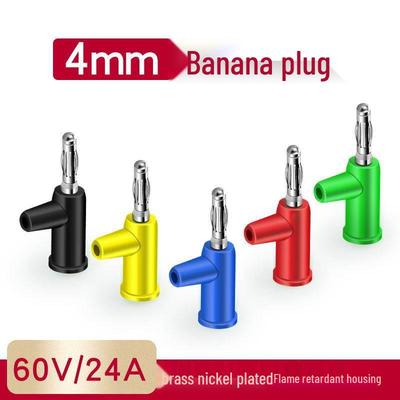 4mm Copper Spring-loaded Solderless Banana Plug with Re-insertable/Screw-on Socket