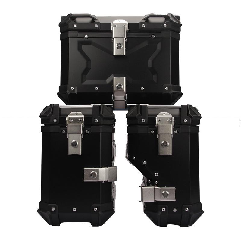 Quick-Release Waterproof Motorcycle Aluminum Tail & Side Boxes (28L-100L)