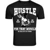 Hustle Ingen Smerte Ingen Gevinst Treningsstudio T-skjorte - Kroppsbygger Motivasjon