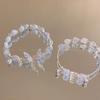 Crystal Butterfly Beaded Bracelet Women's Light Luxury Girlfriend Gift Birthday Bracelet High Value Student Party Exquisite Jewelry